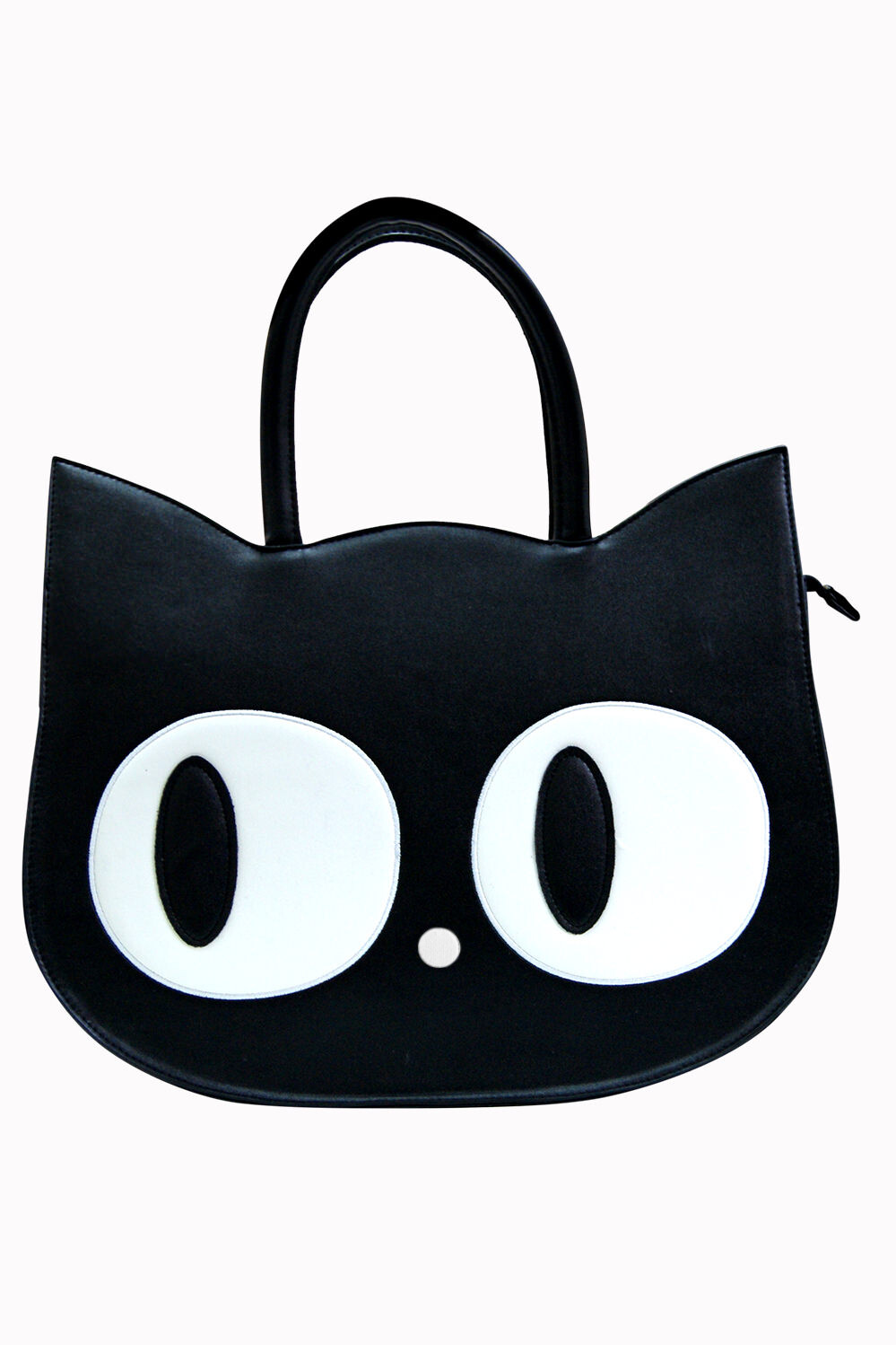 Black Kitty Gothic Emo Cat Eyes Paw Heart of Gold Handbag Bag BANNED Apparel