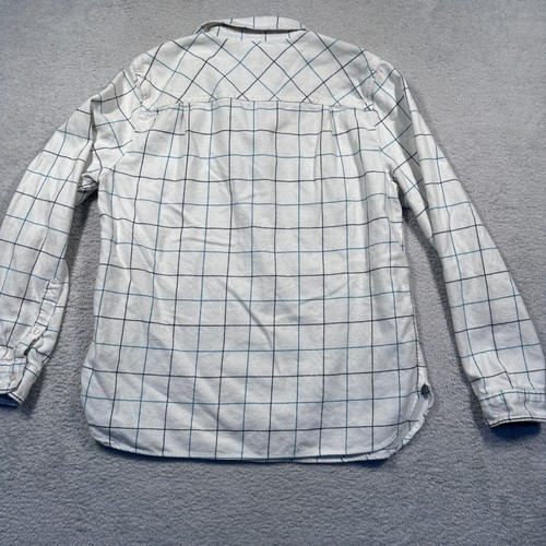 J. Crew Flannel Pullover Shirt Women's Medium Half Zip Plaid Long Sleeve - Picture 4 of 10