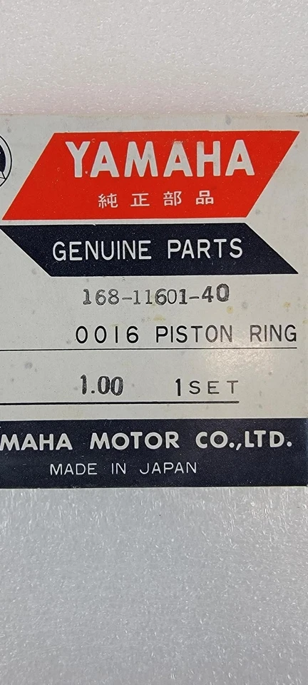 YAMAHA 1967 YR1 4-Й OVERBORE ПОРШНЕВЫЕ КОЛЬЦА OEM 168-11601-40 - Изображение 3 из 3