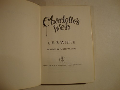 Charlotte’s Web. E.B. White Later Dutton 1952 HC/ILLUSTRATED COVER - Picture 4 of 4