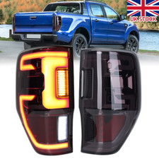 2x Dynamic LED Smoked Rear Tail Light Brake Lamp For Ford Ranger T6 2012-2021 UK