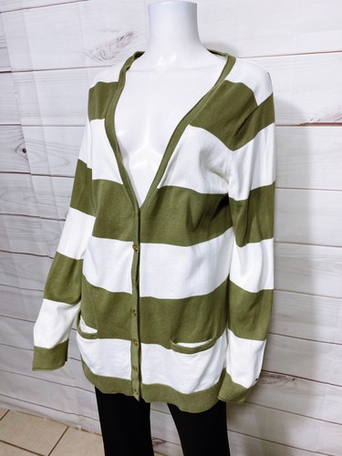 Tommy Hilfiger Womens Cardigan Size XL V-Neck Long Sleeve 100% Pima Cotton - Picture 3 of 7