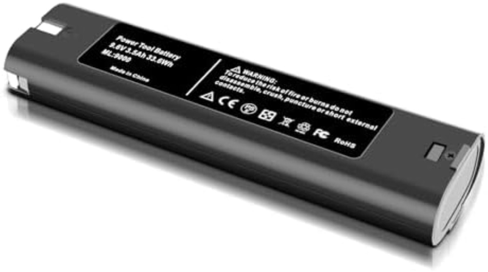 Batteria per Makita 9.6V 3.5Ah Ni-MH 9000 9034 9600 - Testata in Cantiere