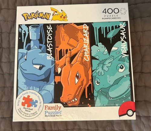 New Pokemon 400 Piece Jigsaw Puzzle Blastoise Venusaur Charizard Big & Small - 第 1/2 張圖片
