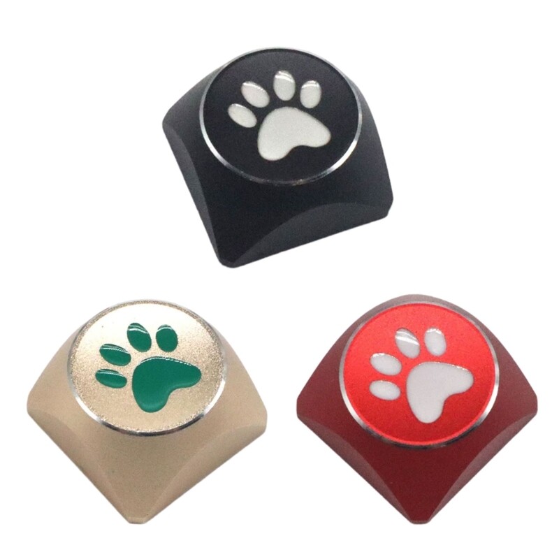Aluminum Alloy Metal Keycap CatPaws XDA Profile for Mechanical Keyboards – Durable and Stylish Design