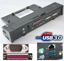Portreplicator Dell K09A 2x USB 3.0 Eport Plus II Latitude E6500 E5400 E6400 #14