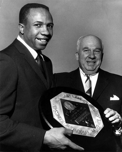 Baltimore Orioles Frank Robinson Receives 1966 MVP Award Photo - Picture 1 of 1
