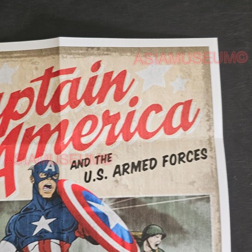 1944 WW2 USA CAPTAIN AMERICA FIGHT FOR FREEDOM COMIC ARMY PROPAGANDA POSTER J33 - Picture 7 of 9