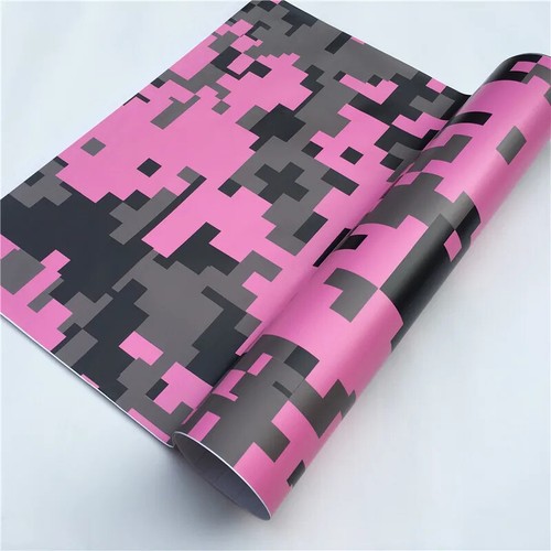 Black Camo Vinyl Car Wrap Film Camouflage Vinyl Wrapping Sticker Motorcycle - Picture 3 of 20