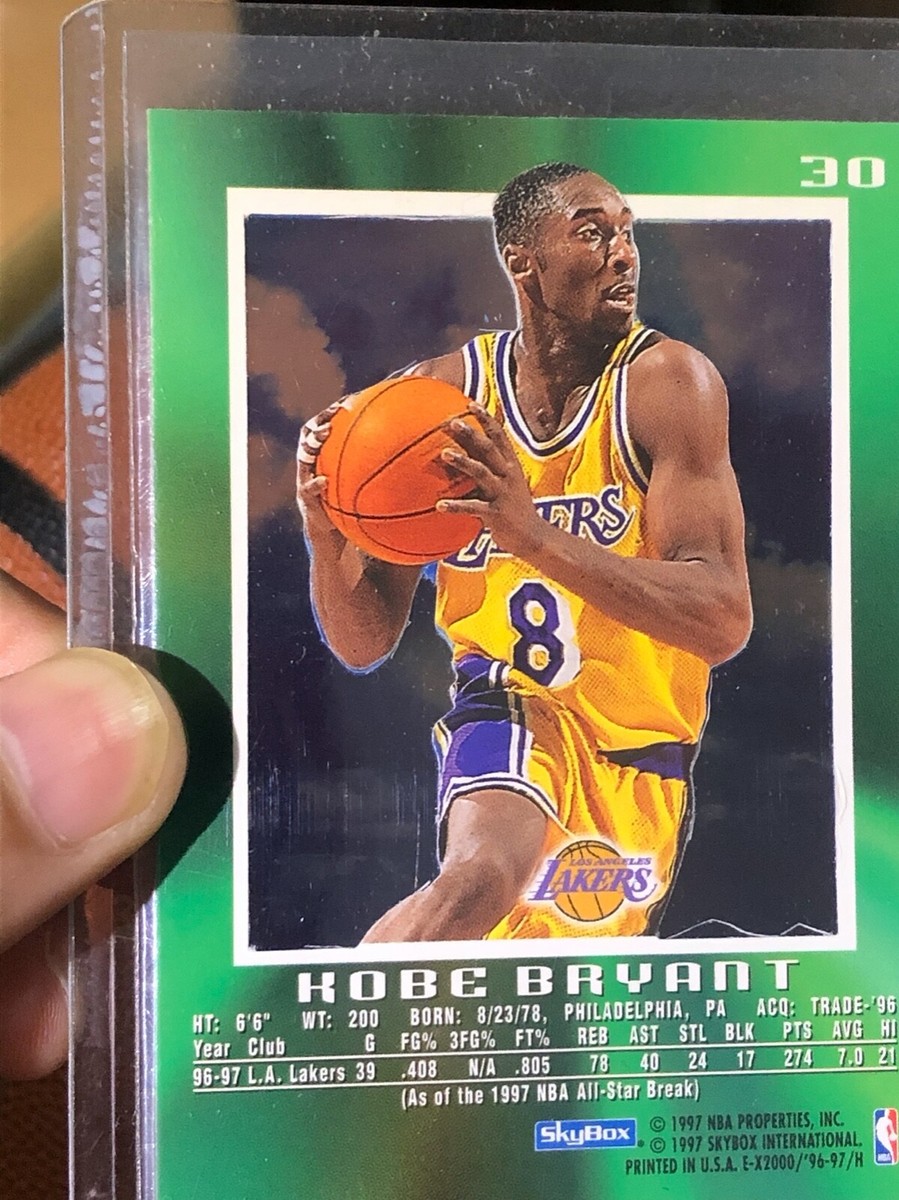 1996-97 Skybox E-X2000 - Kobe Bryant #30 (RC) for sale online | eBay