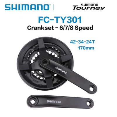 SHIMANO FC-TY301 6/7/8Speed Chainwheel MTB Bike Bicycle Crankset