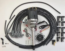 small cap CHEVY CORVETTE TACH DRIVE HEI DISTRIBUTOR +8.5mm BLACK UNIVERSAL WIRES