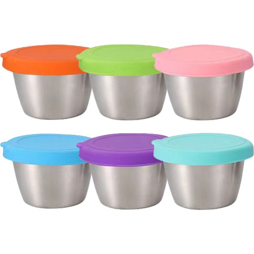 6 pièces boîte à sauce distributeur de condiments de voyage petits 2024 récipients avec couvercles