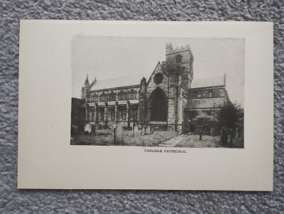 Carlisle Cathedral - antiker Druck - 1940