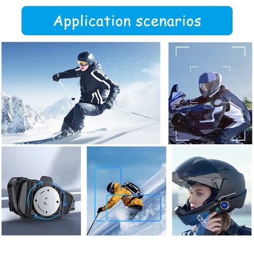 Helmets Camera 120° Wide Video Recording Headset Intercom Waterproof - Picture 19 of 25