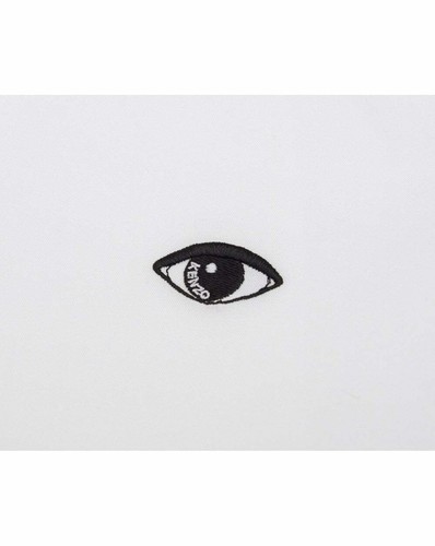 Kenzo Mens Eye Crest Slim Fit White Shirt - Picture 4 of 6