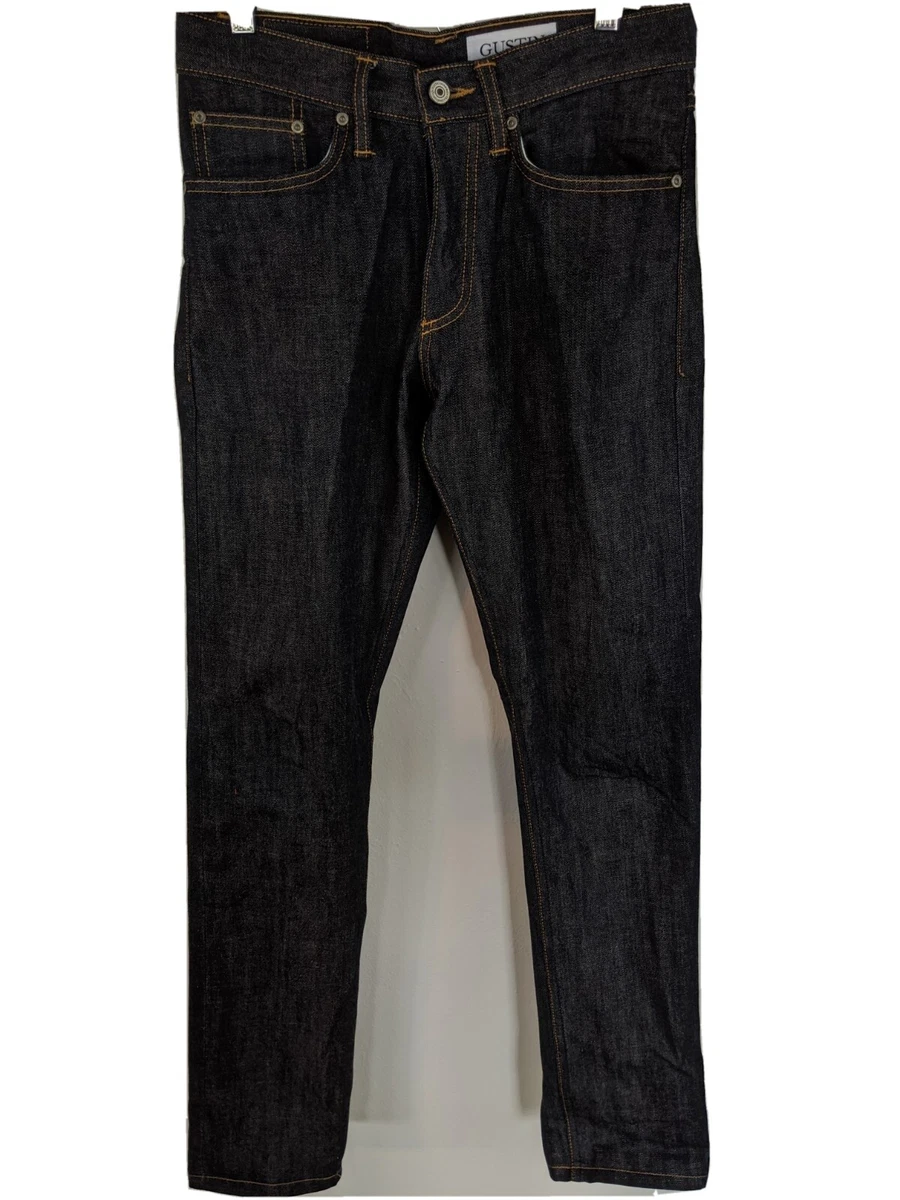 Gustin 116699 Selvedge Button Fly Jeans Slim Fit Raw Finish Mens