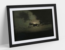 THE HIDDEN MOON, BIRGE HARRISON- FRAMED WALL ART PICTURE POSTER PRINT