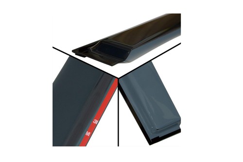 Window Visor Rain Guard Black Trim Smoke Tinted Fit Toyota Camry 2018-2025 - Picture 7 of 19