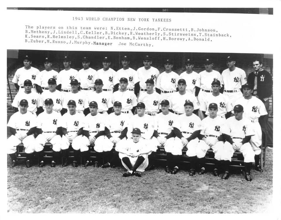 Lote de fotos del equipo de los Yankees de Nueva York de 1940 8x10 (41,42,43,47,48 y 49) ENVÍO GRATUITO Foto 4 de 4
