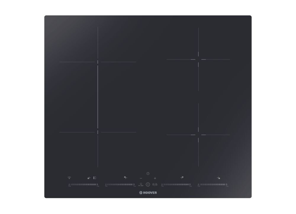 Hoover Piano Cottura Induzione 4 Fuochi 60 cm Nero H-Hob 500 HTPS64MCTTWIFI