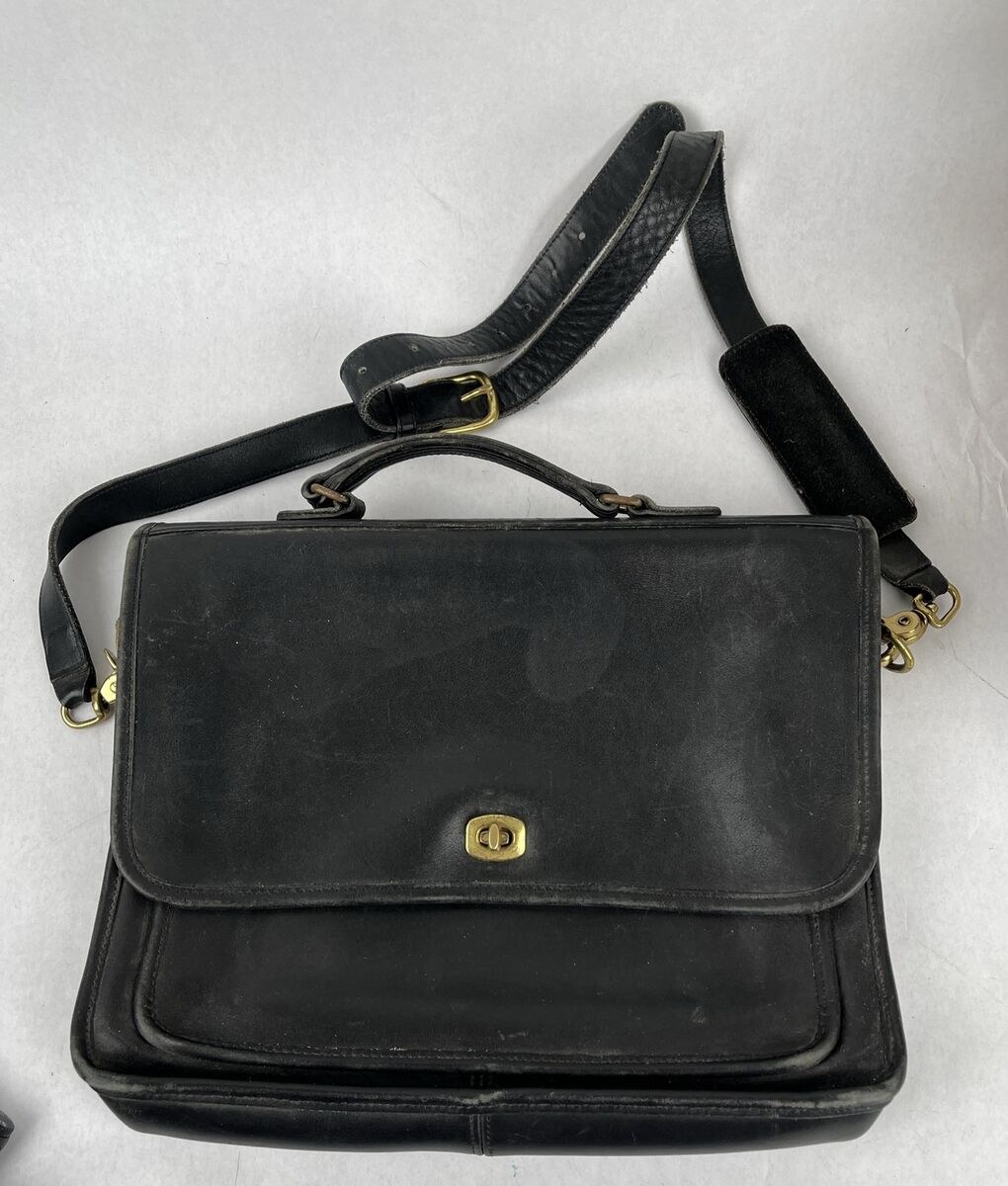 Vintage Coach 5181 Leather Messenger Briefcase Laptop