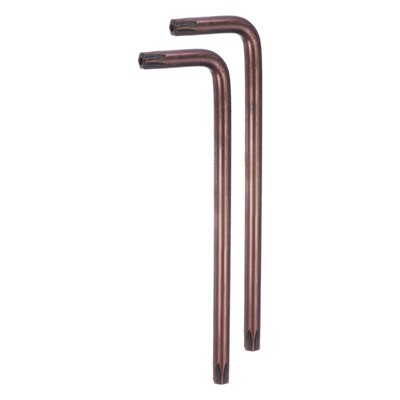 2pcs T50 Long Arm Tamper Proof Torx Wrench Star Keys S2 Steel