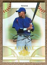 Engel Beltre 2008 Donruss Threads Autograph #132 /465 Texas Rangers Signature RC