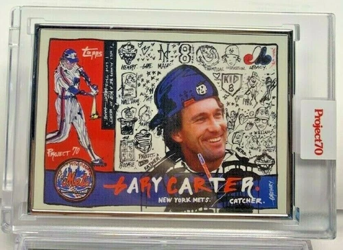 2021 Topps PROJECT 70 1960 Gary Carter #95 by Gregory Siff Artist Proof #d 40/51