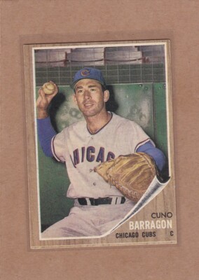 1962 TOPPS BASEBALL CUNO BARRAGON #66 CUBS EX/EX+ *A18180
