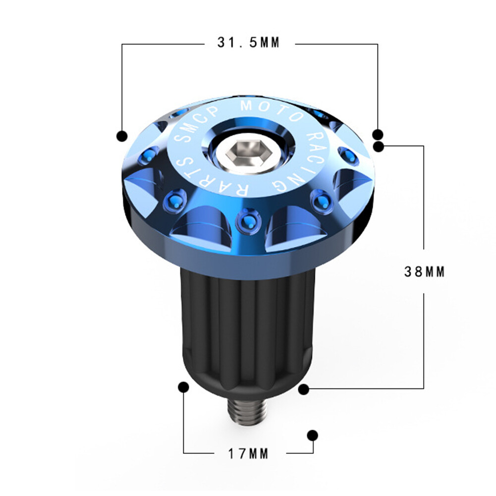 7/8'' Motorcycle Dirt Bike CNC Handlebar Grips Handle Bar End Cap Plug Slider US