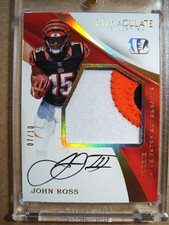 2017 John Ross Panini Immaculate Rookie Autograph Patch RC /10 MINT 🔥🔥🔥