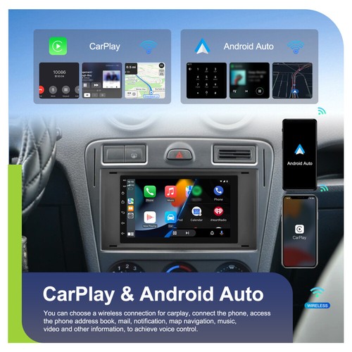 4+64G 7" Android 15 Car Stereo For Ford Fusion 2006-2011 GPS Sat Nav Carplay WiFi - Picture 8 of 23