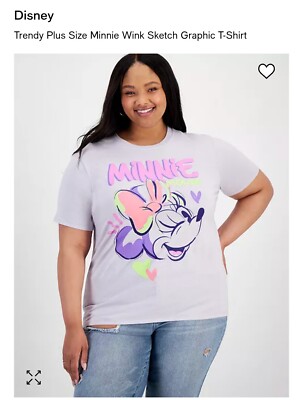 Disney Plus Size Wink Minne Tee Size M
