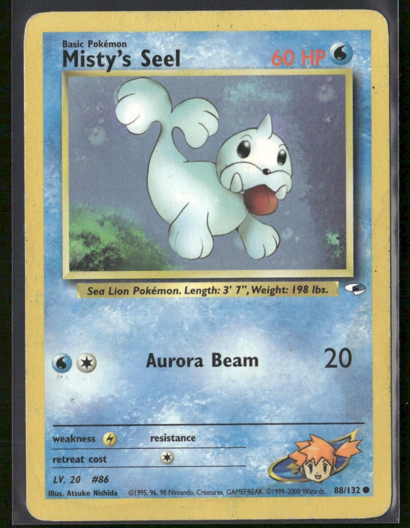 2000 Pokémon Gym Heroes Unlimited Misty's Seel 88/132 (A)