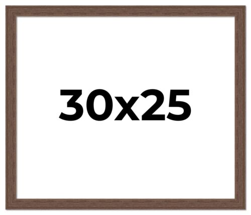 30x25 Frame Brown Barnwood Picture Frame Photo Frame UV Acrylic, Acid Free