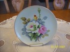 Decorative & Colorful Hnadpainted Yellow & Pink Floral Design Porcelain Plate