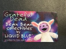 Grateful Dead Bean Bear Collectibles Tag Liquid Blue - 10th Edition