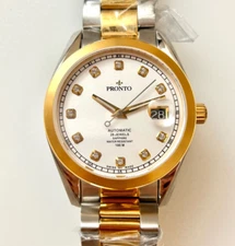 RARE PRONTO Automatic 26 Jewels Sapphire Watch Resistant 100m Swiss Watch