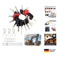 24er Set Baumaschinen Zündschlüssel, robust, universell, einfacher Austausch