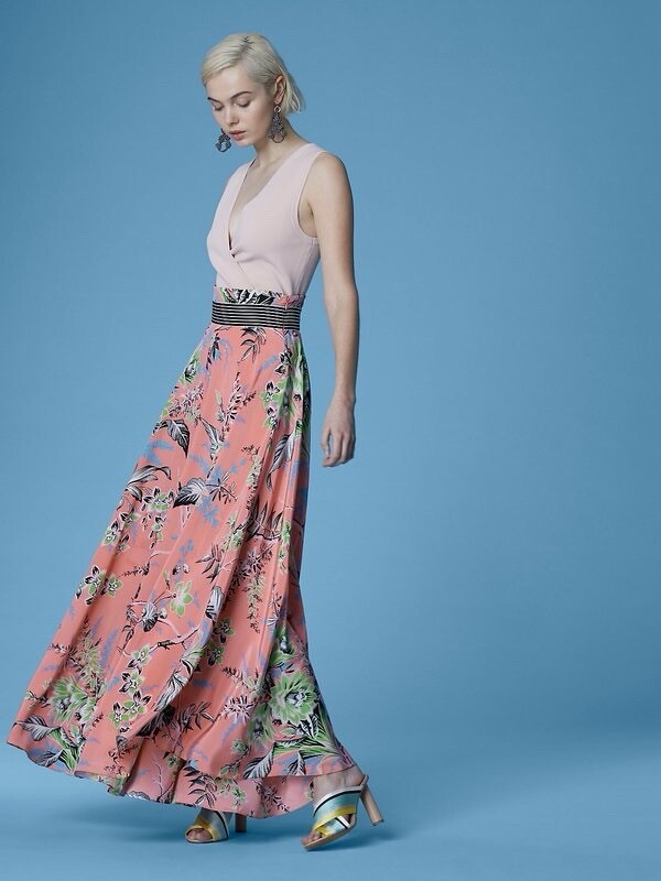 NWOT 0 XS DVF Diane von Furstenberg Avalon Hyacinth High Waisted