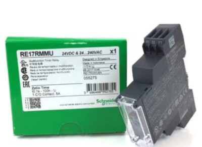 Schneider RE17RMMU Multifunction Timer Relay 24-240VAC/DC DIN CUSTOMS INCULUDED