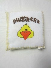 "Quackers" Small Child's Doll Pillow by Honey Me 7.25 x 7.5
