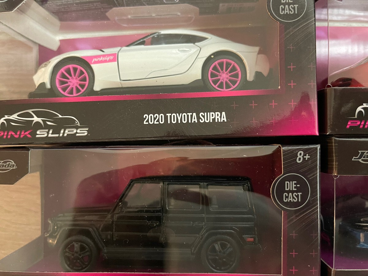 Jada Pink Slips Set of 6 Huracan, Porsche, Supra, G-Class 