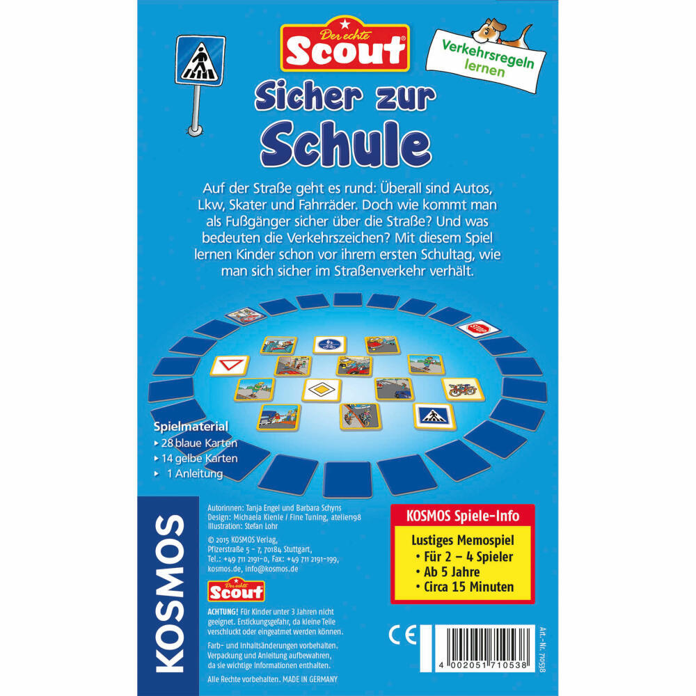 Thumbnail - Kosmos Kinderspiele Scout Sicher Zur Schule Memospiel Memo Spiel Ab 5