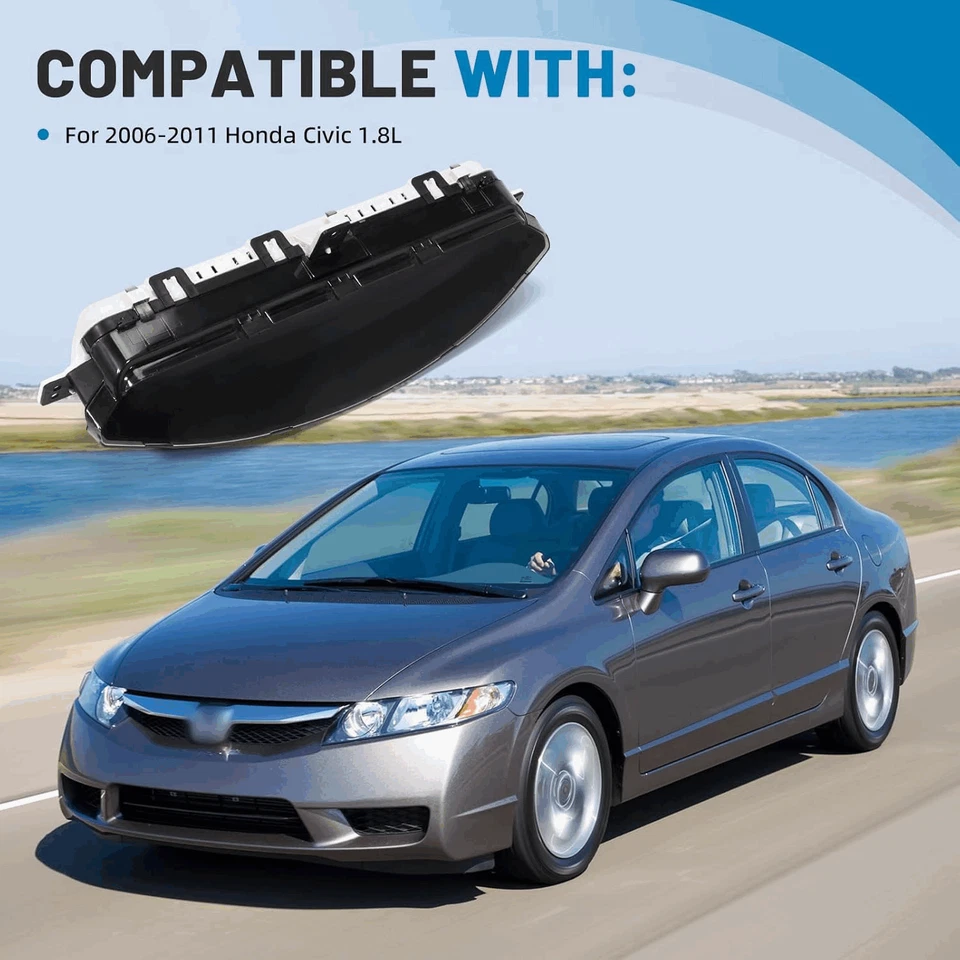 Cuadro de instrumentos medidor de pantalla de tablero superior velocímetro para Honda Civic 06-11 Foto 3 de 4