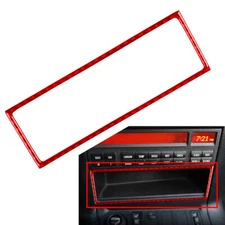 Center Console Storage Box Frame Cover Trim Fit BMW 3 Series E36 1991-1999 Red