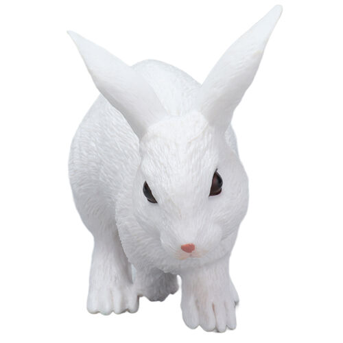 Easter Rabbit Figurine Cute Multifunctional Static Plastic Rabbit Figurine For - Photo 1/12