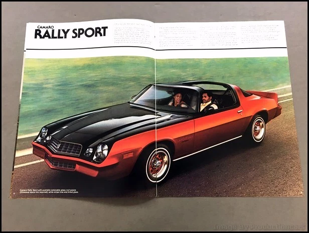 1978 Chevrolet Camaro and Z28 12-page Original Car Sales Brochure Catalog - RS Foto 3 de 4