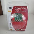 Belkin FireWire 3-Port Pci Card - New F5U502 Transfer Data Cable 2.1 Slot